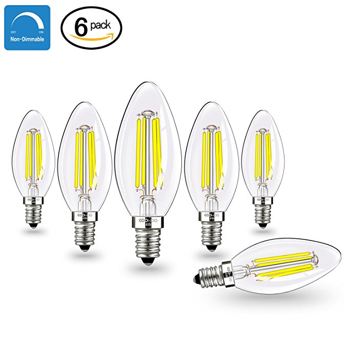 E12 Led Bulbs Candelabra Light With Base 40w E12 Led Bulbs Candelabra Light With Base 40w Equivalent Halogen Replacement Daylight White